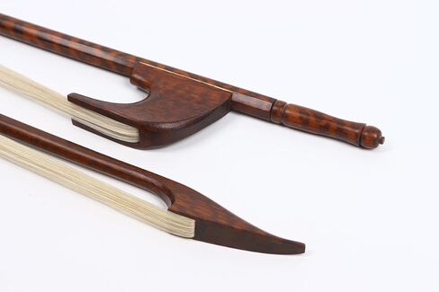 German bow for Upright Double Bass Bow 3/4 size Snakewood Baroque Bass Bow Handcrafted with Powerful Tone Sound and Well Balance (3/4 German Style) in Saudi Arabia