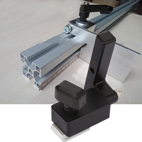 Woodwork T Slot Miter Chute Limiter Premium Bakelite Construction Precision Woodworking Tool For DIY Projects And Professional Craftsmen With Quick Release Handle Option (square handle) in Saudi Arabia