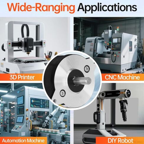 0.9° Round Nema 14 Stepper Motor 2 Phase High Torque 8Ncm(11.33oz·in) Bipolar 0.4A 17Ω 36-20mm 4-Lead Shaft 15mm φ5mm 36mm Stepper Motor Cable 0.5M for 3D Printer DIY Robot CNC Machine in Kuwait