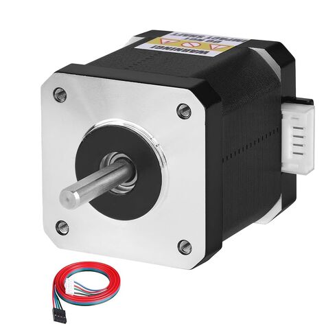Nema 17 Stepper Motor 2 Phase 1.8‌°‌ 0.6Nm(84.97oz·in) High Torque Bipolar 48mm 1.2Ω 2.3A 4-Wire Shaft 24mm φ5mm 42 Stepper Motor Cable 1M for 3D Printer DIY Robot CNC Machine in Kuwait