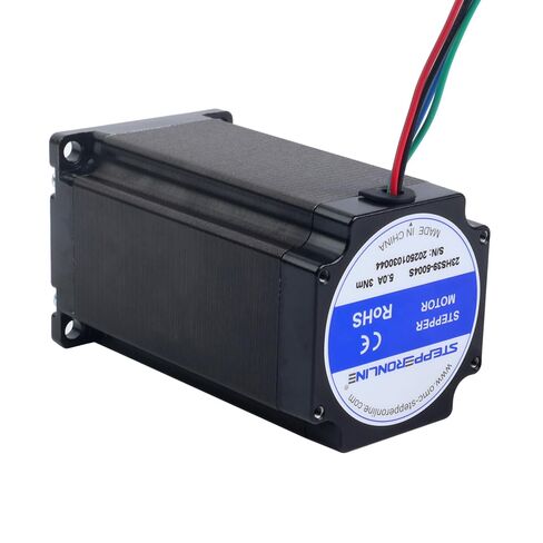 STEPPERONLINE Nema 23 محرك متدرج 3Nm(425oz.in) 5A 8 مللي متر رمح ثنائي القطب 57x57x100 مللي متر 4 أسلاك طابعة CNC ثلاثية الأبعاد in Saudi Arabia