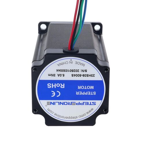 STEPPERONLINE Nema 23 محرك متدرج 3Nm(425oz.in) 5A 8 مللي متر رمح ثنائي القطب 57x57x100 مللي متر 4 أسلاك طابعة CNC ثلاثية الأبعاد in Saudi Arabia