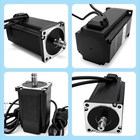 مجموعة أدوات التحكم CNC ذات 3 محاور Nema34 86 مم مجموعة محرك متدرج بحلقة مغلقة 8.5 نانومتر DSP مؤازرة سهلة ومحرك خطوة ومصدر طاقة 400 وات 60 فولت تيار مستمر، لآلة طحن النقش للطابعة ثلاثية الأبعاد in Kuwait