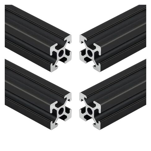 Aluminum Extrusion Profile, 4Pcs T Slot 2020 Aluminum Extrusion Anodized Linear Rail(4pcs 500mm) in Saudi Arabia