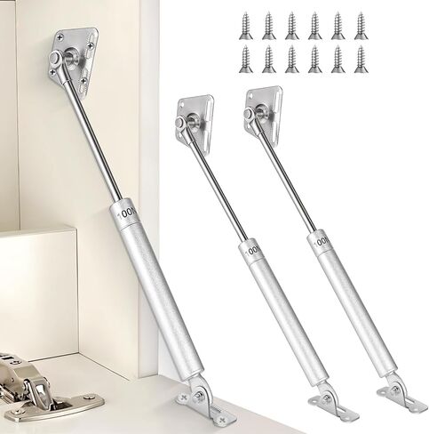 Heavy Duty Gas Struts, 150N/33LBS Drop Down Metal Soft Open Hinges Pneumatic Lift Spring Downturn Door Buffer for Downward Flap Lid Slowly Down, Drop-Front Desk, Cabinet Desk or Loft Hatch in Saudi Arabia