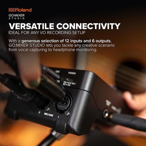 Roland GO:MIXER STUDIO | Portable Multi-Channel Mixer & Audio Interface | Perfect for Content Creators & Musicians | Studio-Grade Audio Quality | Onboard FX in Saudi Arabia
