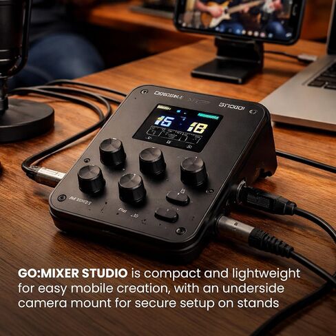 Roland GO:MIXER STUDIO | Portable Multi-Channel Mixer & Audio Interface | Perfect for Content Creators & Musicians | Studio-Grade Audio Quality | Onboard FX in Saudi Arabia