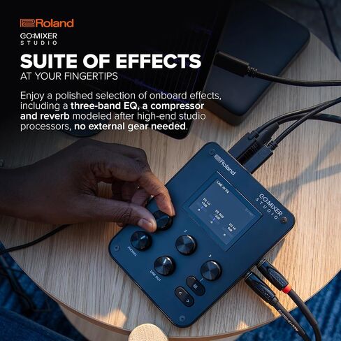 Roland GO:MIXER STUDIO | Portable Multi-Channel Mixer & Audio Interface | Perfect for Content Creators & Musicians | Studio-Grade Audio Quality | Onboard FX in Saudi Arabia