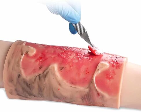 ERICAT Simulated Burn Wound Model, 2-3 Degree Limb Burns Training Module, Skin Realistic Appearance Design and Rapidly Improve Skills, Wearable and Reusabilit Design, Suit for Demonstration in Saudi Arabia