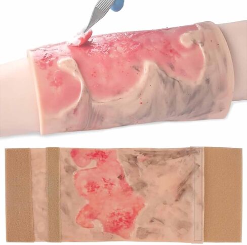 ERICAT Simulated Burn Wound Model, 2-3 Degree Limb Burns Training Module, Skin Realistic Appearance Design and Rapidly Improve Skills, Wearable and Reusabilit Design, Suit for Demonstration in Saudi Arabia
