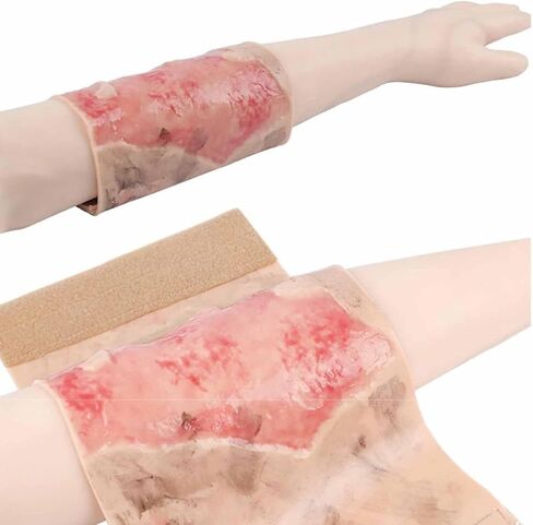 ERICAT Simulated Burn Wound Model, 2-3 Degree Limb Burns Training Module, Skin Realistic Appearance Design and Rapidly Improve Skills, Wearable and Reusabilit Design, Suit for Demonstration in Saudi Arabia