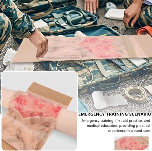 نموذج محاكاة لجروح الحروق، نموذج تدريب على حرق الأطراف بدرجة 2-3، وسادة عرض لإصابات الحروق يمكن ارتداؤها، قابلة لإعادة الاستخدام، تصميم ذو مظهر واقعي، لعرض التعليم الطبي in Kuwait