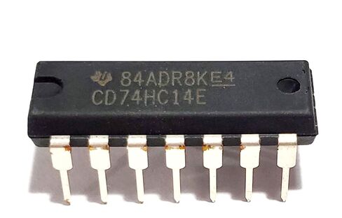 CD74HC14E CD74HC14 74HC14 7414 محولات منطقية CMOS عالية السرعة سداسية شميت تعمل على لوحة التجارب IC DIP-14 (عبوة من 5) in Kuwait