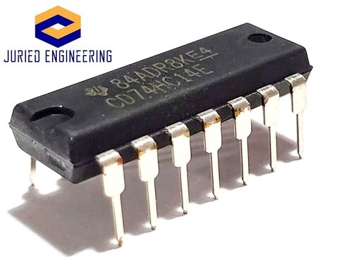 CD74HC14E CD74HC14 74HC14 7414 محولات منطقية CMOS عالية السرعة سداسية شميت تعمل على لوحة التجارب IC DIP-14 (عبوة من 5) in Kuwait