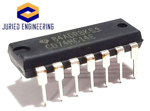 CD74HC14E CD74HC14 74HC14 7414 محولات منطقية CMOS عالية السرعة سداسية شميت تعمل على لوحة التجارب IC DIP-14 (عبوة من 5) in Kuwait