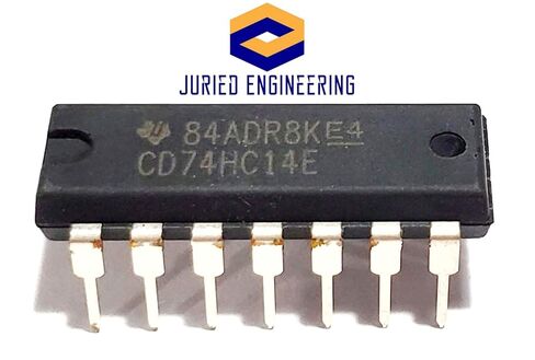 CD74HC14E CD74HC14 74HC14 7414 محولات منطقية CMOS عالية السرعة سداسية شميت تعمل على لوحة التجارب IC DIP-14 (عبوة من 5) in Kuwait