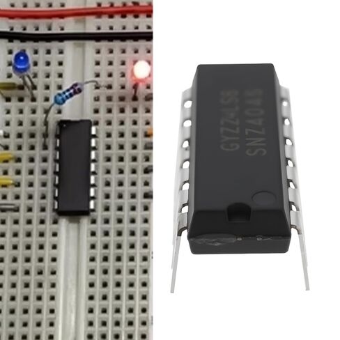 10 قطعة SN7404N عرافة العاكس IC 6-قناة بوابة المنطق رقاقة PDIP-14 لتطبيقات معالجة الإشارات الرقمية 5 فولت in Saudi Arabia