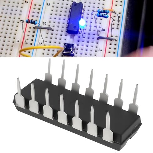 10 قطعة SN7404N عرافة العاكس IC 6-قناة بوابة المنطق رقاقة PDIP-14 لتطبيقات معالجة الإشارات الرقمية 5 فولت in Saudi Arabia