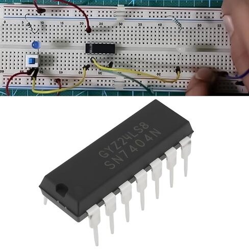 10 قطعة SN7404N عرافة العاكس IC 6-قناة بوابة المنطق رقاقة PDIP-14 لتطبيقات معالجة الإشارات الرقمية 5 فولت in Saudi Arabia