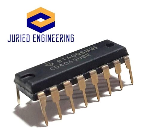 CD4049UBE CD4049 CMOS Hex Inverting Buffer/Converter Breadboard-Friendly IC DIP-16 (Pack of 10) in Kuwait