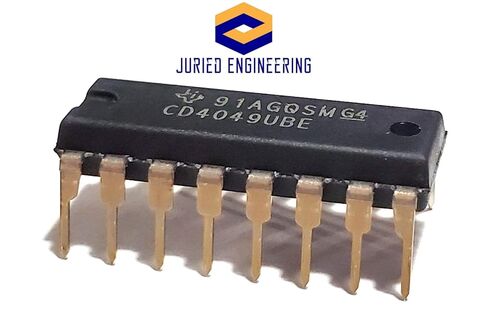 CD4049UBE CD4049 CMOS Hex Inverting Buffer/Converter Breadboard-Friendly IC DIP-16 (Pack of 10) in Kuwait