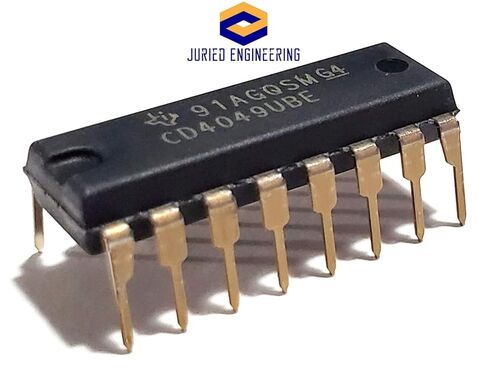 CD4049UBE CD4049 CMOS Hex Inverting Buffer/Converter Breadboard-Friendly IC DIP-16 (Pack of 10) in Kuwait