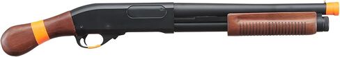 GoldenBall x Eagle 300 FPS Full Metal 3/6-Shot Pump Action Gas Airsoft Shotgun - California Compliant (Three & Six Burst Mode) in Saudi Arabia
