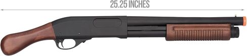 Golden Ball x Eagle 300 FPS Full Metal 3/6-Shot Pump Action Gas Airsoft Shotgun - Wood (Three & Six Burst Mode) in Saudi Arabia