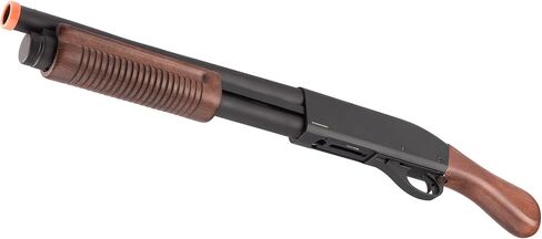 Golden Ball x Eagle 300 FPS Full Metal 3/6-Shot Pump Action Gas Airsoft Shotgun - Wood (Three & Six Burst Mode) in Saudi Arabia