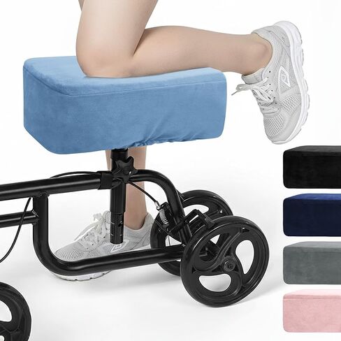 SPRING SEAON Knee Scooter Cushion - Short Fluff Knee Scooter Pads Removable Cover and Thick Memory Foam Cushion Insert Universal Fit Knee Scooter Accessories (Pink) in Kuwait