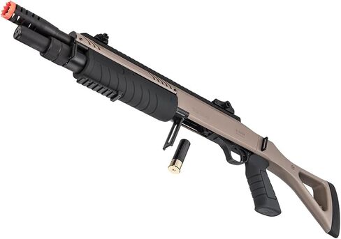 High FPS Tri-Shot 11 بوصة Airsoft Shotgun Pump Action BO Manufacture FABARM STF مع مخزون ثابت (6 قذائف متضمنة) in Saudi Arabia