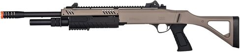 High FPS Tri-Shot 11 بوصة Airsoft Shotgun Pump Action BO Manufacture FABARM STF مع مخزون ثابت (6 قذائف متضمنة) in Saudi Arabia