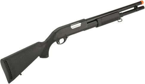 Evike Airsoft - CYMA Standard Metal M870 3-Round Burst Multi-Airsoft Shotshell تحميل Airsoft Shotgun (الموديل: Full Stock Metal) - (PID: 63533) in Saudi Arabia