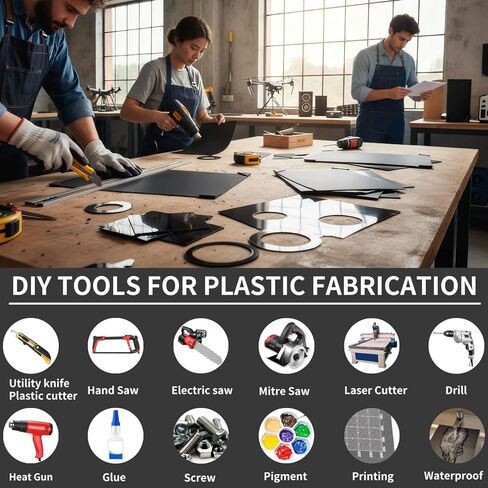 Black ABS Plastic Sheet,Moldable Plastic Panels,Thermoplastic Hard Board,High Flexible Tensile & Impact Strength,Textured & Smooth,for DIY Materials Handcrafts,Car,Home Decor(1,8x12x1/8 Inch Thick) in Saudi Arabia