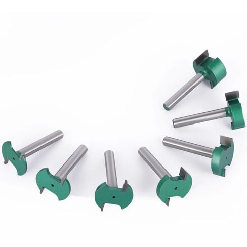 1pc T Type Slotting Cutter Bit Router Bit - Tungsten Steel Woodworking Milling Cutter for Precision Cutting(8x33x3) in Saudi Arabia