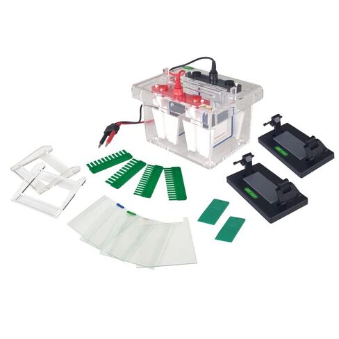 FSF-SCZ4+ Mini Protein Electrophoresis System, Vertical Gel Casting, 15-Sec Setup, 15 Wells, Leakproof, Lab Research and Quality Control in Saudi Arabia