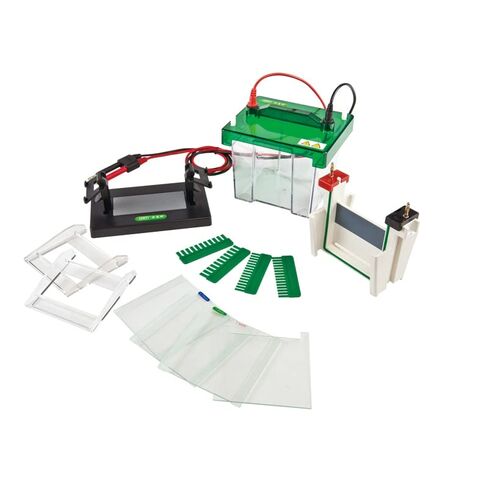 FSF-SCZ4+ Mini Protein Electrophoresis System, Vertical Gel Casting, 15-Sec Setup, 15 Wells, Leakproof, Lab Research and Quality Control in Saudi Arabia