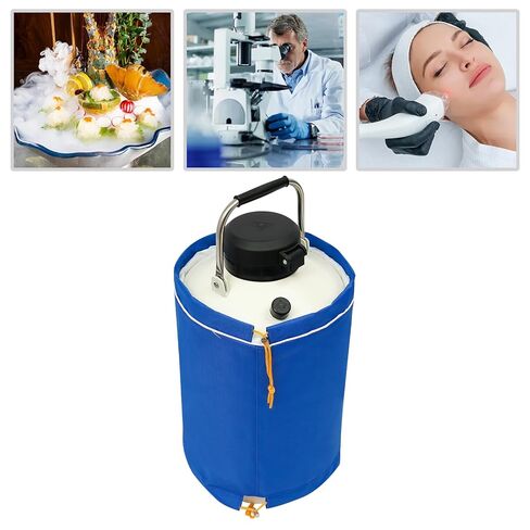 10L Liquid Nitrogen Container, Nitrogen Cryogenic Container (LN2), Aluminum Alloy Liquid Nitrogen Dewar Static Cryogenic Container Liquid Nitrogen Container in Saudi Arabia