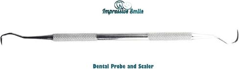 #1 Professional Dental Hygiene Kit – by Impressive Smile - Surgical Grade Tools Tarter Scraper, Dental Toothpick, Mouth Mirror - Dentist Approved in Saudi Arabia
