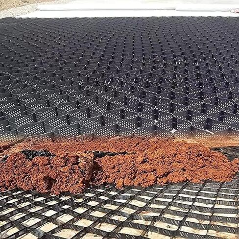 Driveway Grates Garden Shelter Base Grids 2-Inch High Honeycomb Permeable Outdoor Grate for Mud Control Heavy-Duty Drainage Grids for Paths in Kuwait