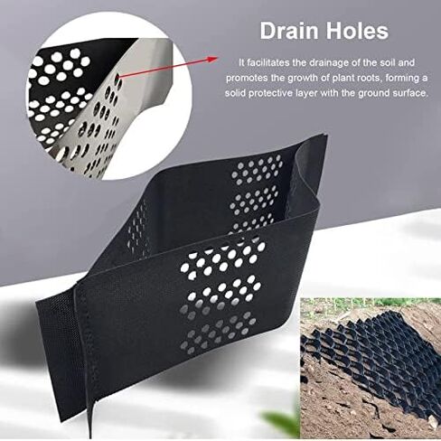Driveway Grates Garden Shelter Base Grids 2-Inch High Honeycomb Permeable Outdoor Grate for Mud Control Heavy-Duty Drainage Grids for Paths in Saudi Arabia
