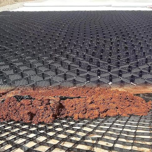 Driveway Grates Garden Shelter Base Grids 2-Inch High Honeycomb Permeable Outdoor Grate for Mud Control Heavy-Duty Drainage Grids for Paths in Saudi Arabia