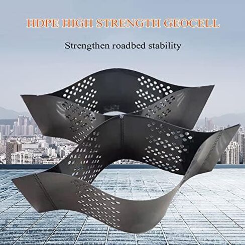 Gravel Stabilization Mesh for Patios & Driveways - Expandable Honeycomb for Pavers & Grass 8 x 10 m (26.25 x 32.81 ft) Stabilizer Solution in Kuwait