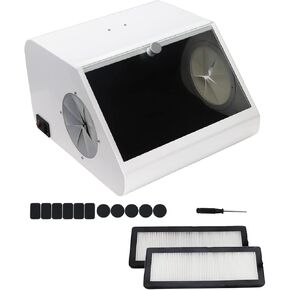 Lab Sandblaster Dust Collector,Lab Grinding Box Lapping Protector Sandblasting Dust-proof Case with LED Light in Kuwait