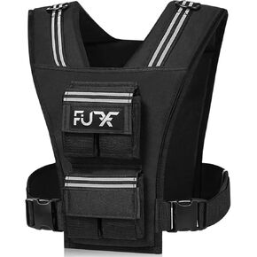 FUFF Adjustable Weighted Vest Men,20/30/40 LB Weight Vest for Strength Trainin, Workout Vest Woman with Removable Iron Weights for Walking, Rucking, Running, Exercise in Saudi Arabia