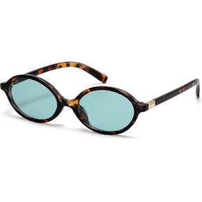 Retro Oval Sunglasses for Women Vintage 90s Y2K Trendy Designer Sun Glasses in Saudi Arabia