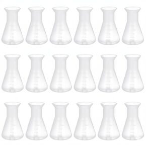 Conical Flask for Chemistry Lab 8X6 Inch Erlenmeyer Glass Bottle with Cover and Scale Line for Accurate Measurement and Stable Base Laboratory Tool for Science Experiments in Kuwait