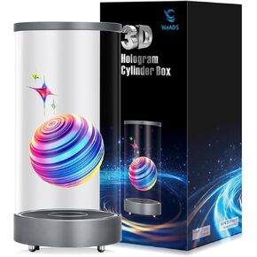 WeADS 3D Digital Signage Display, WiFi Smart Advertising Screen, Type-C Powered, Supports MP4/JPG, Portable 3D Visual Display for Retail, Restaurant, Car Dealership, Events & Store Promotion(Orange) in Kuwait