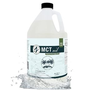 MCT Oil, Certified Food and Therapeutic Grade, Carrier, Massage, Hydrating, Hair, 0 Additives, (128 Ounce (1Gallon)) in Kuwait