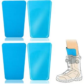 قطعتان/4 قطع من وسادات جل واقيات التزلج، وسادات للساق على الجليد قابلة لإعادة الاستخدام - مصممة لبطانات أحذية التزلج لتقليل الضغط وتوفير حماية ضد انفجار الساق in Kuwait